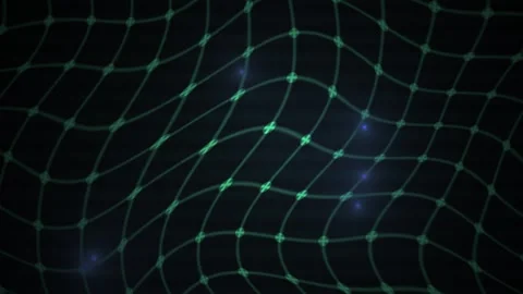 Glowing Network Connections Web Grid. Stock Footage 340028623