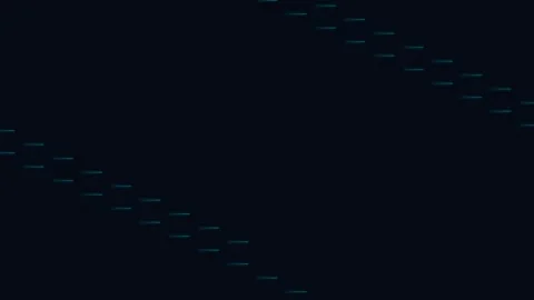 Glowing network pathways in a dark digital landscape Vidéo 335255862
