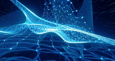 Glowing Neural Network in 4K – Sci-Fi Tech Animation Stock Footage 309255094