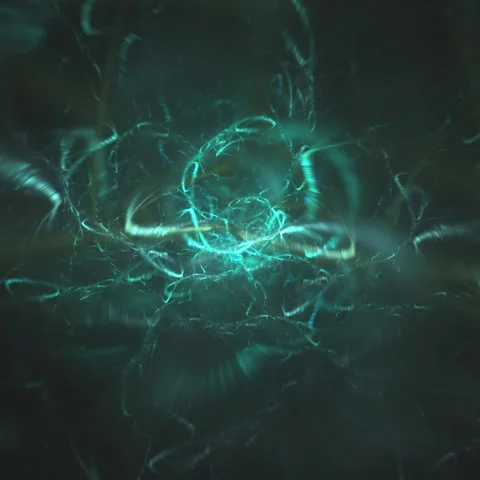 Glowing Neural Network Loop Background Stock Footage 196997968