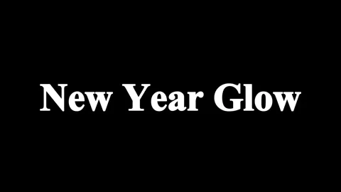 Glowing new year text animation Stock Footage 338215816