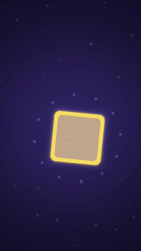 Glowing Note Card Floating in Cosmic Starry Night Sky Stock Footage 347697599