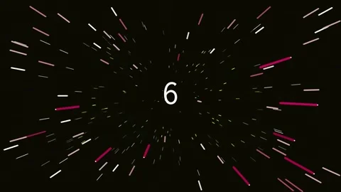 Glowing Number Nine Countdown Overlay for Digital Transitions and Abstract .. Stock Footage 342094003