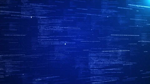 Glowing Numbers Futuristic Grid Matrix Motion Background. Abstract data Stock Footage 312003188