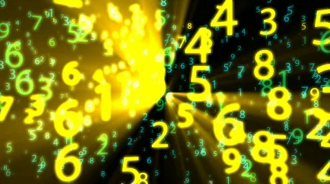 Glowing Numbers - Motion Background 58 (HD) Stock Footage 783880