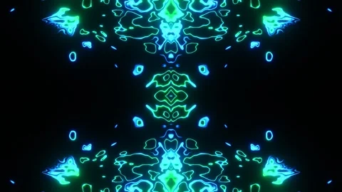 Glowing ocean patterns, illuminated sea life visuals Stock Footage 324380558