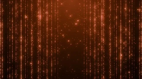 Glowing orange abstract background with falling particles and sparkling gli.. Stock Footage 327625405