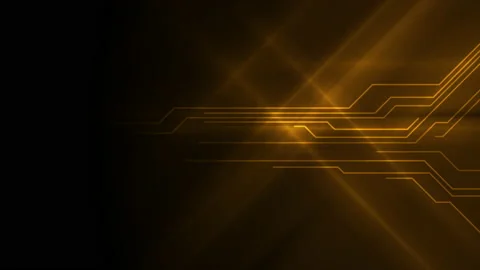 Glowing orange abstract tech motion back... | Stock Video | Pond5