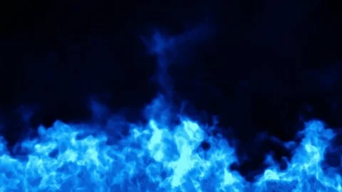 Glowing Orange Bat Silhouettes Over Blue Fire Background 스톡 동영상 341728099