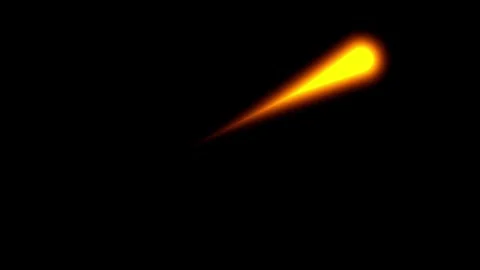 Glowing orange laser beam shooting diagonally on black Stock Footage 340022312
