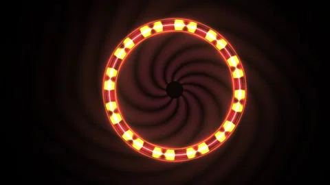 Glowing Orange Light Circular Design Element. Stock Footage 334876545