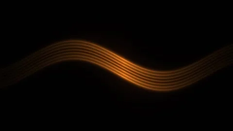 Glowing Orange Light Wave Seamless Loop Stock Footage 342782351