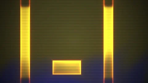 Glowing orange lines on black background with rectangle. Stock Footage 336700256