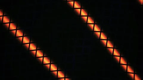 Glowing orange lines on black background. Stock Footage 340028742
