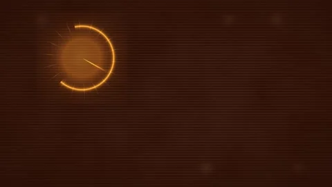 Glowing Orange Ring on Dark Background Seamless Loop Stock Footage 340754264