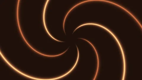 Glowing Orange Spiral Light Trails Seamless Loop Stock Footage 340758326