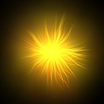 Glowing orange star Stock Photos