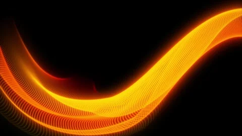 Glowing Orange Waves Motion Background Stock Footage 320851953