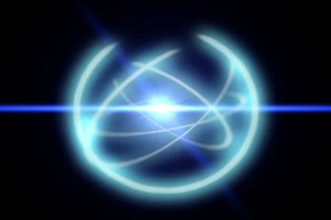 Glowing orb - digital animation Stock Footage 113369