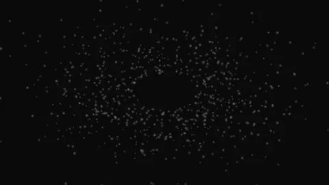 Glowing Orb Particle Motion Dark Loop Background Soft Visual Stock Footage 332711118