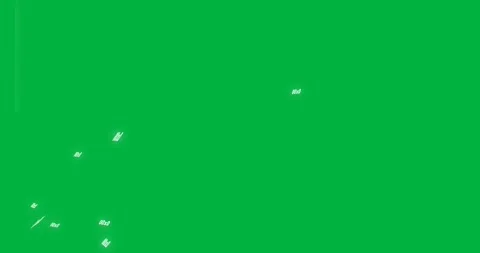 Glowing orbs appearing morphing into bars showing code, forming digital rain on Stock Footage 329503181