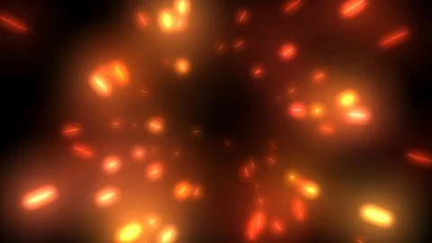 Glowing orbs , points of light in energy vortex . 3d animation Stock Footage 115465541