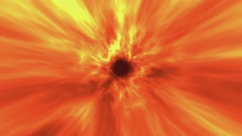 Glowing Organic Vortex Animation Loop Orange Stock Footage 153329004