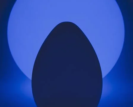 Glowing oval shaped orb, spherical orb in background Stock Illustration