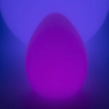 Glowing oval shaped orb, spherical orb in background Stock Illustration