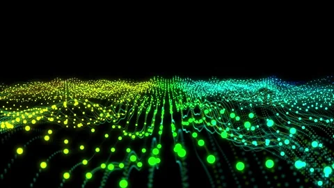 Glowing particle field background Stock Footage 298825635