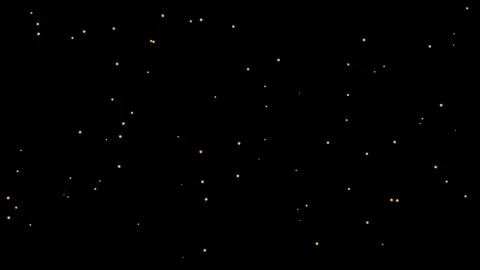 Glowing particle network connections on black background overlay 4K Stock Footage 336483314