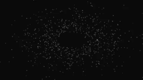 Glowing Particle Orb Flow Dark Loop Background Relaxing Visual Stock Footage 332610395