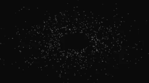 Glowing Particle Orb Flow Dark Loop Background Relaxing Visual Stock Footage 332710960