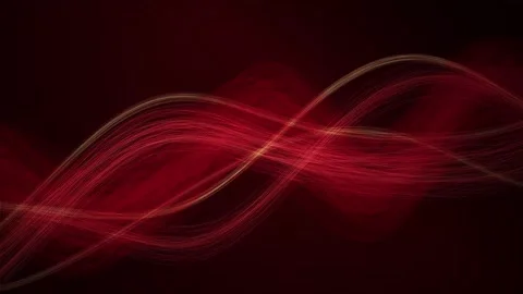 Glowing particle ribbon waves flow in a seamless loop Stock Footage 341856203