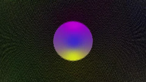 Glowing particle sphere in dynamic wave field, futuristic 4K Stock Footage 329446802