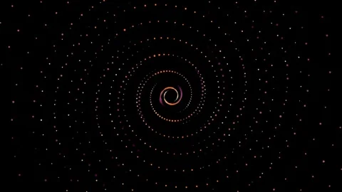 Glowing particle spiral drawing Stock-Footage 342582138