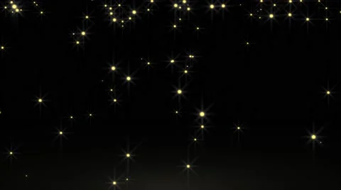 Glowing particle star in random direction with bounce on spotlight ground abs Stock Footage 65292677