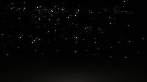 Glowing particle star in random direction with bounce on spotlight ground abs Stock Footage 65292798