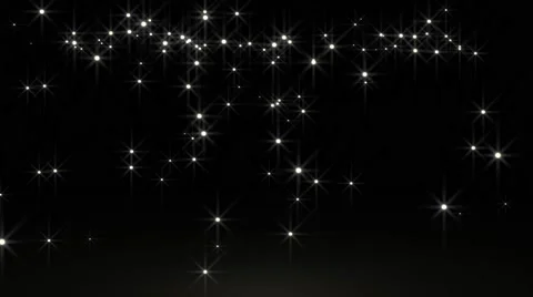 Glowing particle star in random direction with bounce on spotlight ground abs Stock Footage 65292832