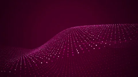 A glowing particle wave flows in a seamless loop Stock Footage 341855591