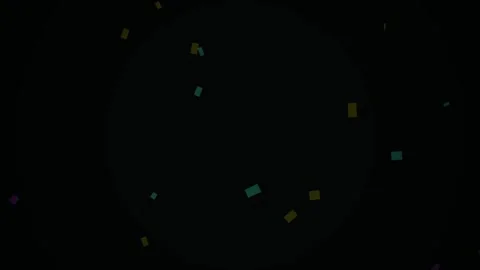 Glowing particles on black background. Видео 334339702