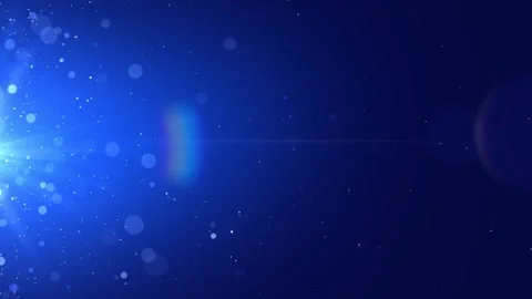 Glowing particles on blue background. Flickering motion flying dust glitter.. Stock Footage 317406820