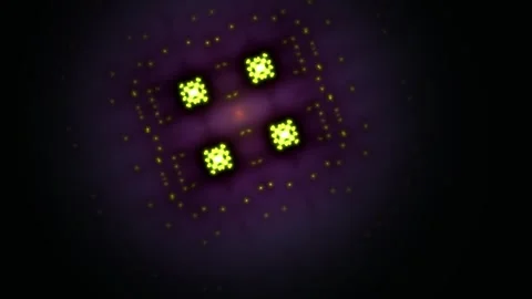 Glowing particles in dark space. Stock Footage 340028848
