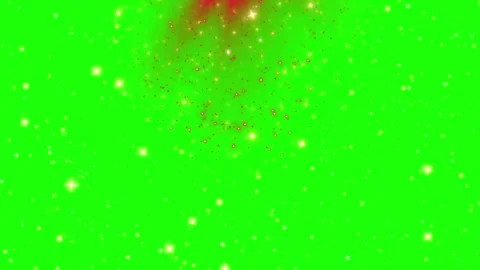 Glowing particles fall on green screen background Video stock 337088137