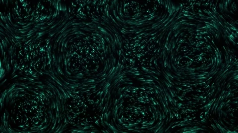 Glowing particles flow in swirling abstract patterns Stock Footage 340333688