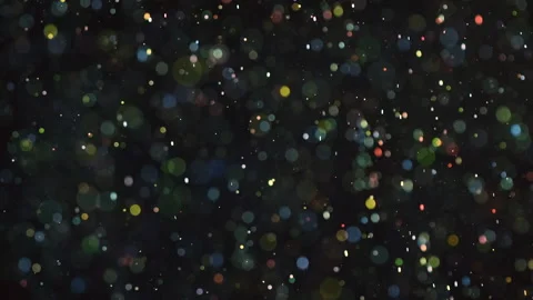 The glowing particles flying on the dark background. slow motion Stock Footage 160067640