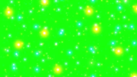 Glowing particles on green background Video stock 336591038