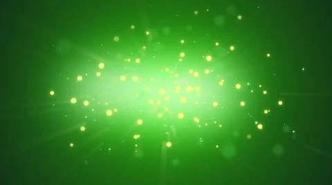 Glowing Particles - green Vidéo 46296388