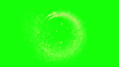 Glowing particles on green screen with white lines Video stock 337444221
