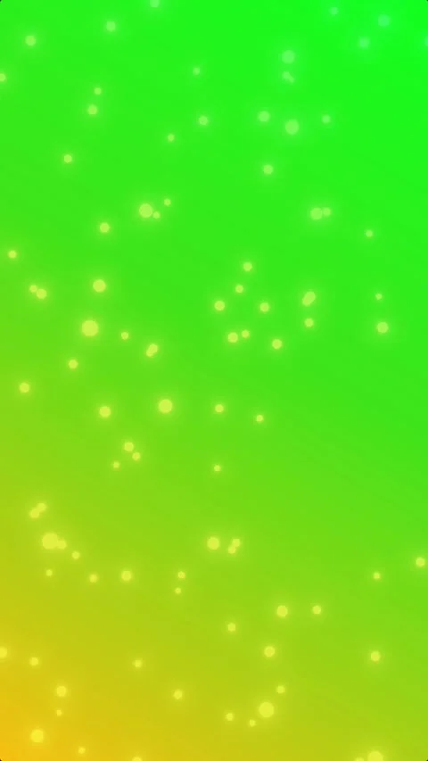Glowing Particles on Green to Yellow Gradient Background, Vertical View Video stock 311194978